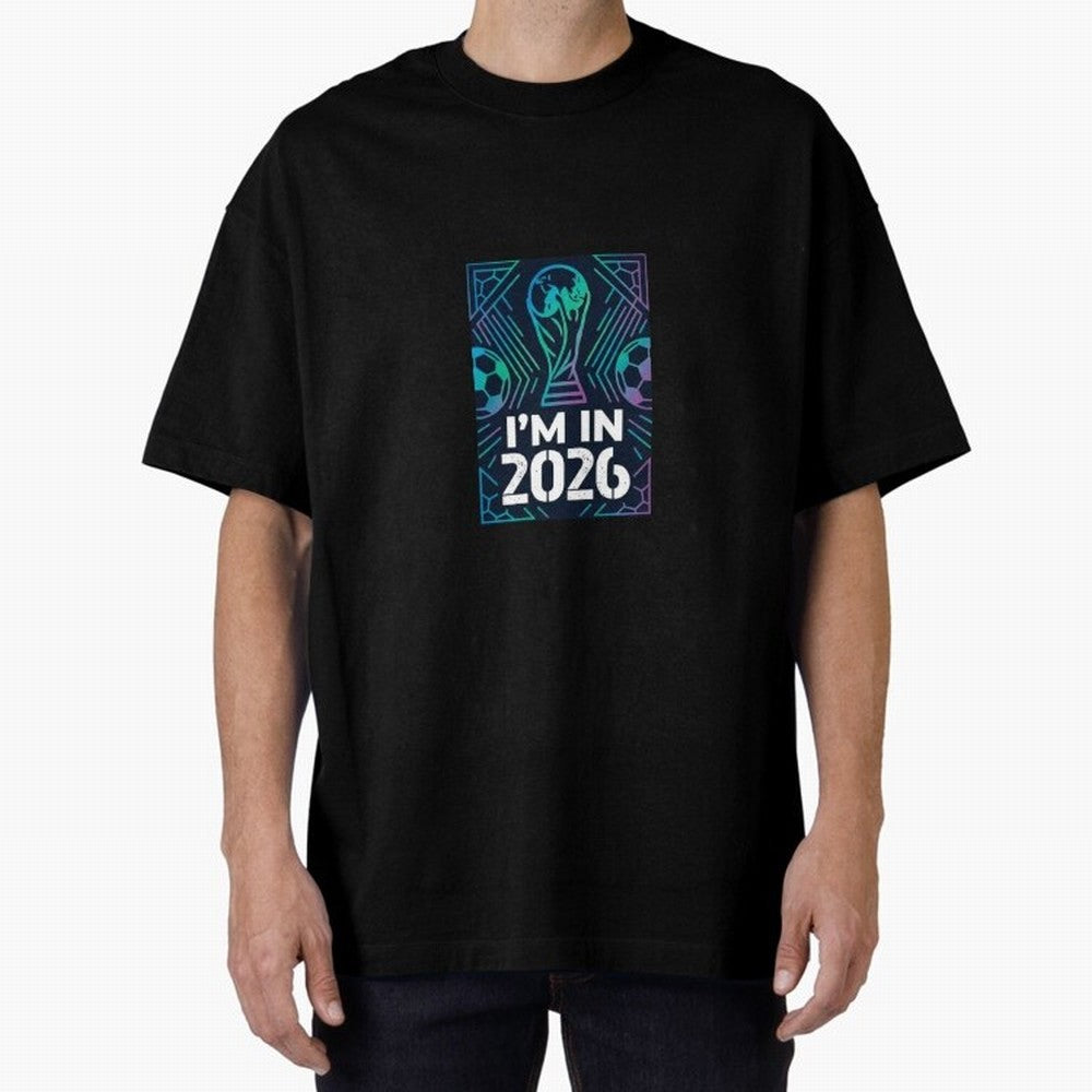 World Cup 2026 Oversized T-Shirt Celebrate Match Day Hype around FIFA World Cup 2026 Group Stage, Cristiano Ronaldo, Haaland and CR7, Germany, Global Supporter Spirit, Legendary Goals, National Colors and Tournament Celebration; Made for Die Hard