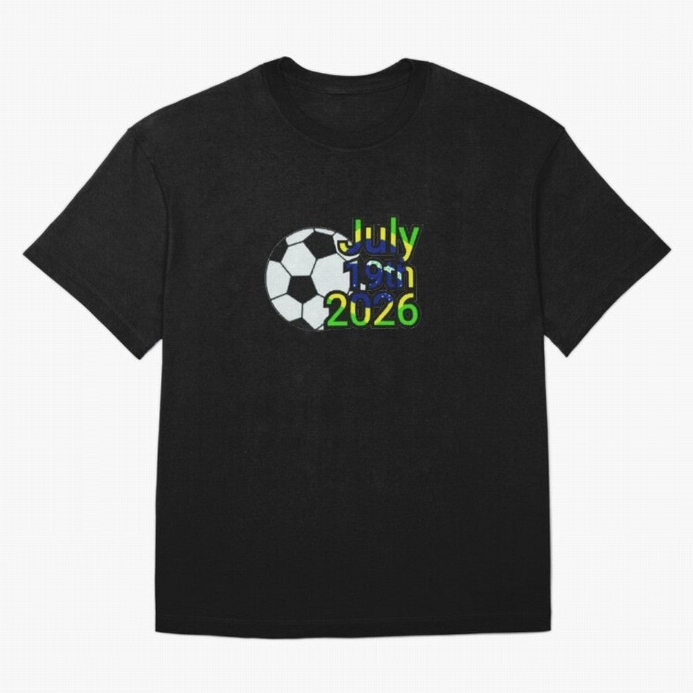 USA 2026- Brazil Oversized T-Shirt Remember Iconic Moments from Match Day Hype around FIFA World Cup 2026 Group Stage, CR7, France and Portugal, Global Supporter Spirit, Legendary Goals, National Colors and Tournament Celebration; Made for Die Hard