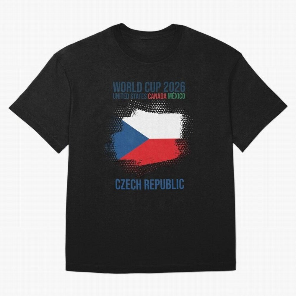 Czech Republic WORLD CUP 2026 Oversized T-Shirt Stand Out with Spirit from Global Football Passion for FIFA World Cup 2026 Group Stage, Connected to Neymar, France and Portugal, Match Day Excitement, Supporter Culture, Golden Goals and Global