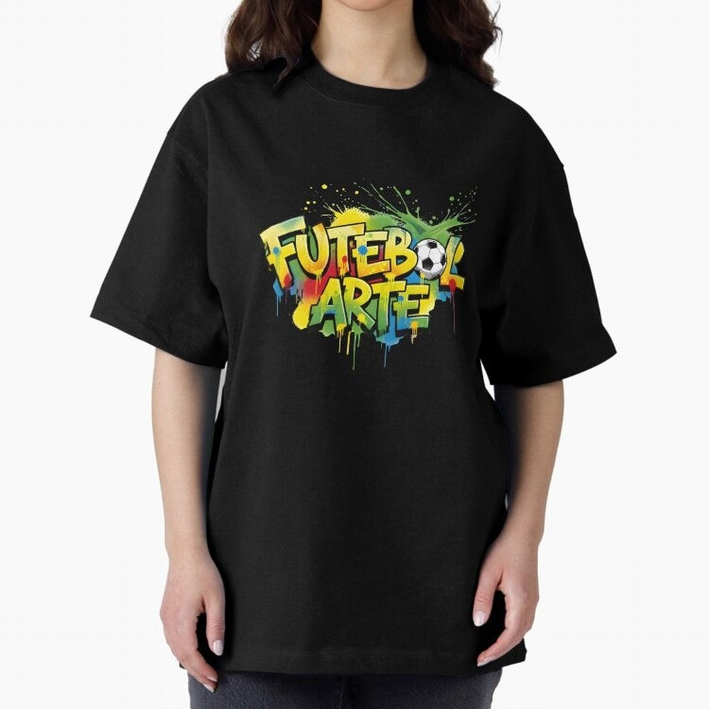 Brazil - World Cup 2026 Oversized T-Shirt Wear the Spirit of FIFA World Cup 2026 Capturing Neymar, Haaland and Cristiano Ronaldo, Portugal, Spain and Germany Energy, Vintage Soccer Flavor, Modern Football Stars, National Flags and Final Night