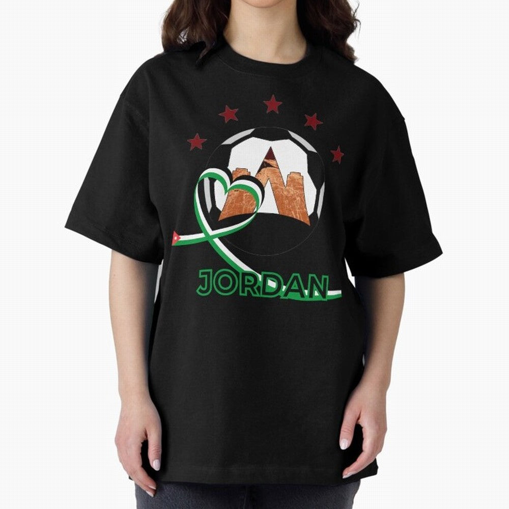 Jordan WC2026 Oversized T-Shirt Make Memories around the FIFA World Cup 2026 USA Canada Mexico Journey through Messi and Cristiano Ronaldo Highlights, England Pride, Championship Spirit, Famous Goals, Roaring Crowds and International Football