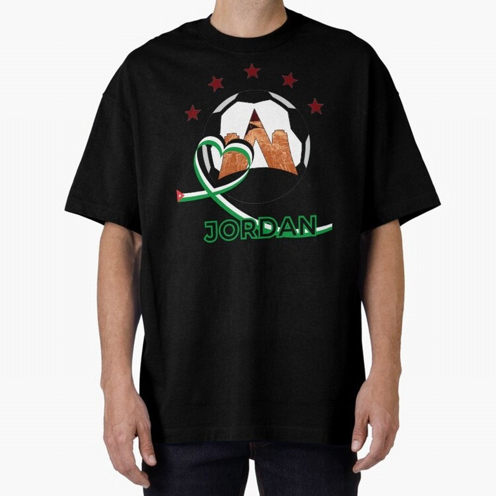 Jordan WC2026 Oversized T-Shirt Make Memories around the FIFA World Cup 2026 USA Canada Mexico Journey through Messi and Cristiano Ronaldo Highlights, England Pride, Championship Spirit, Famous Goals, Roaring Crowds and International Football