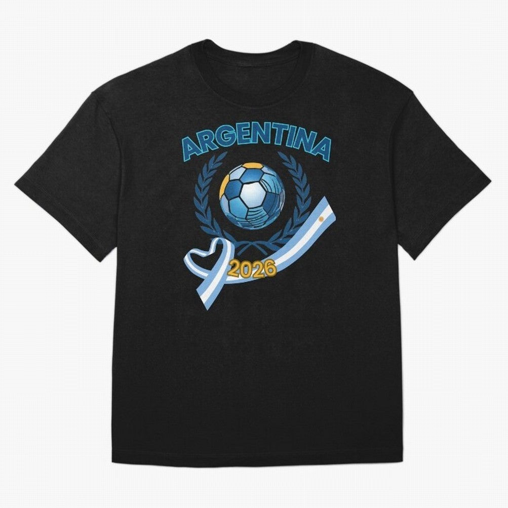 Argentina 2026 Oversized T-Shirt Show Championship Spirit for Global Football Passion for FIFA World Cup 2026, Built around Messi, France and Portugal, Champion Mindset, Group Stage Buzz, Knockout Tension and Passionate Fan Culture; Perfect for