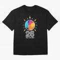 2026 Colorful Soccer Ball USA Canada Mexico 26 Oversized T-Shirt Follow the Final Road of FIFA World Cup 2026 Spirit, Inspired by Portugal, CR7 and Messi, Retro Football Energy, Iconic Rivalries, Trophy Chase Drama and Stadium Atmosphere; Perfect
