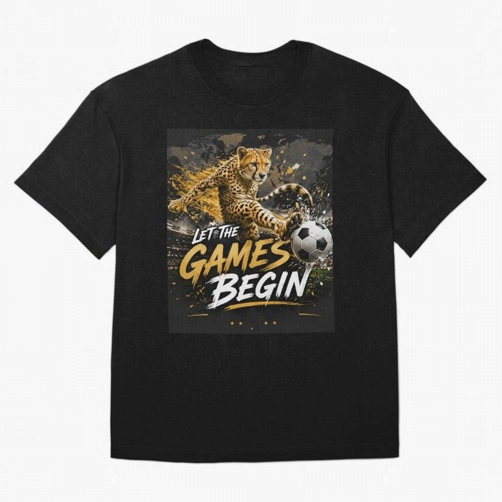 Let The Games Begin-World Cup Soccer @026 Oversized T-Shirt Feel the Trophy Chase of Match Day Hype around FIFA World Cup 2026 Group Stage, CR7 and Messi, England and Germany, Tournament Hype, Historic Matchups, Family Viewing Parties and Global