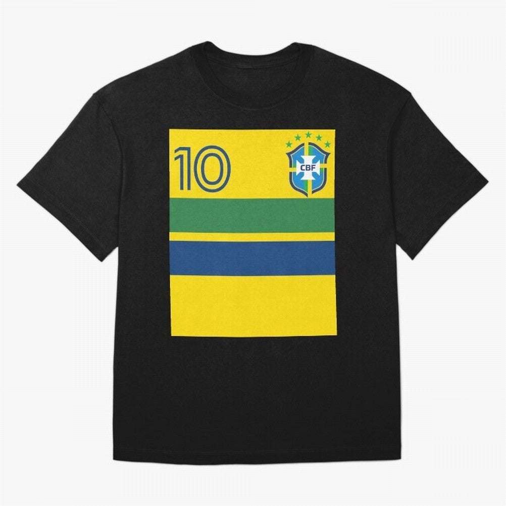 Brazil | 2026 World Cup Fan Apparel Oversized T-Shirt Relive Legendary Nights from Global Football Passion for FIFA World Cup 2026 USA Canada Mexico, Connected to Mbappe and Neymar, Brazil, Stadium Memories, Football Loyalty, International Chants