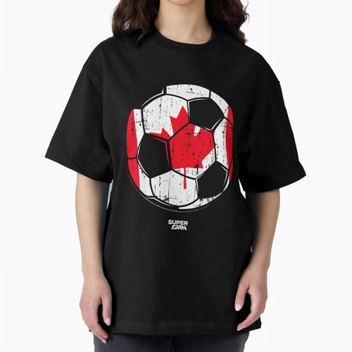 2026 Canada Soccer Fan World Cup Oversized T-Shirt Follow Every Goal of Match Day Hype around FIFA World Cup 2026, CR7 and Messi, Argentina, Supporter Pride, Iconic Celebrations, Legendary Names and Global Match Day Energy; Ideal for Football Dads,