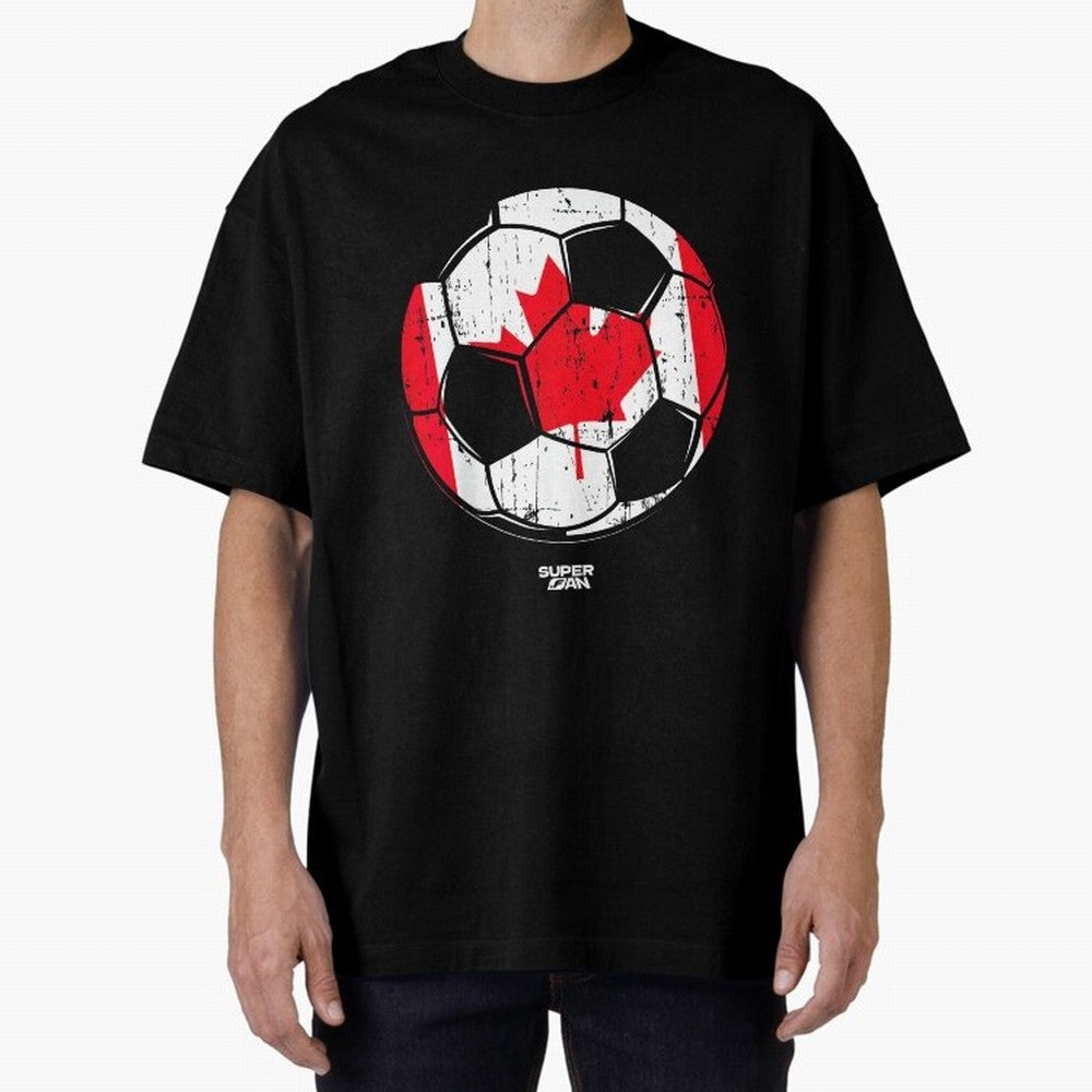2026 Canada Soccer Fan World Cup Oversized T-Shirt Follow Every Goal of Match Day Hype around FIFA World Cup 2026, CR7 and Messi, Argentina, Supporter Pride, Iconic Celebrations, Legendary Names and Global Match Day Energy; Ideal for Football Dads,