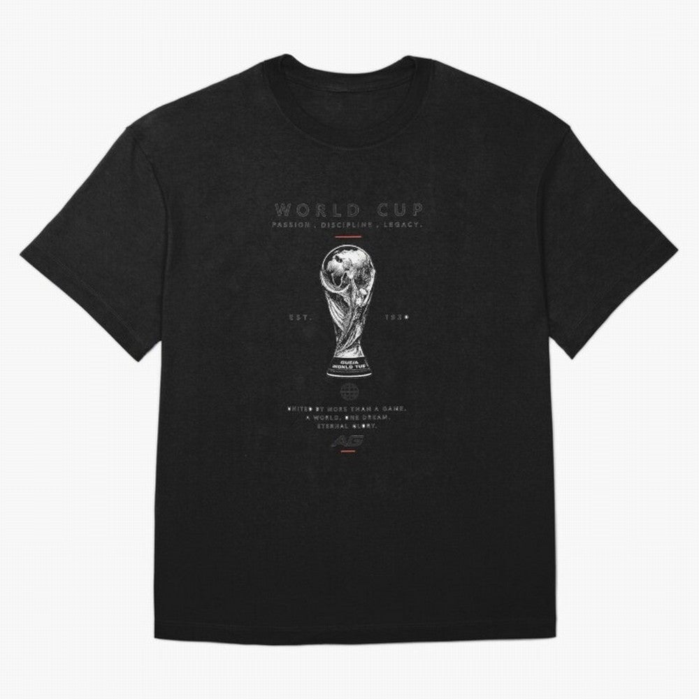 World Cup Football Streetwear Design Oversized T-Shirt Upgrade FIFA World Cup 2026 Inspired by Neymar, France and Portugal Energy, Vintage Soccer Flavor, Modern Football Stars, National Flags and Final Night Emotion; Great for Supporters Who Love