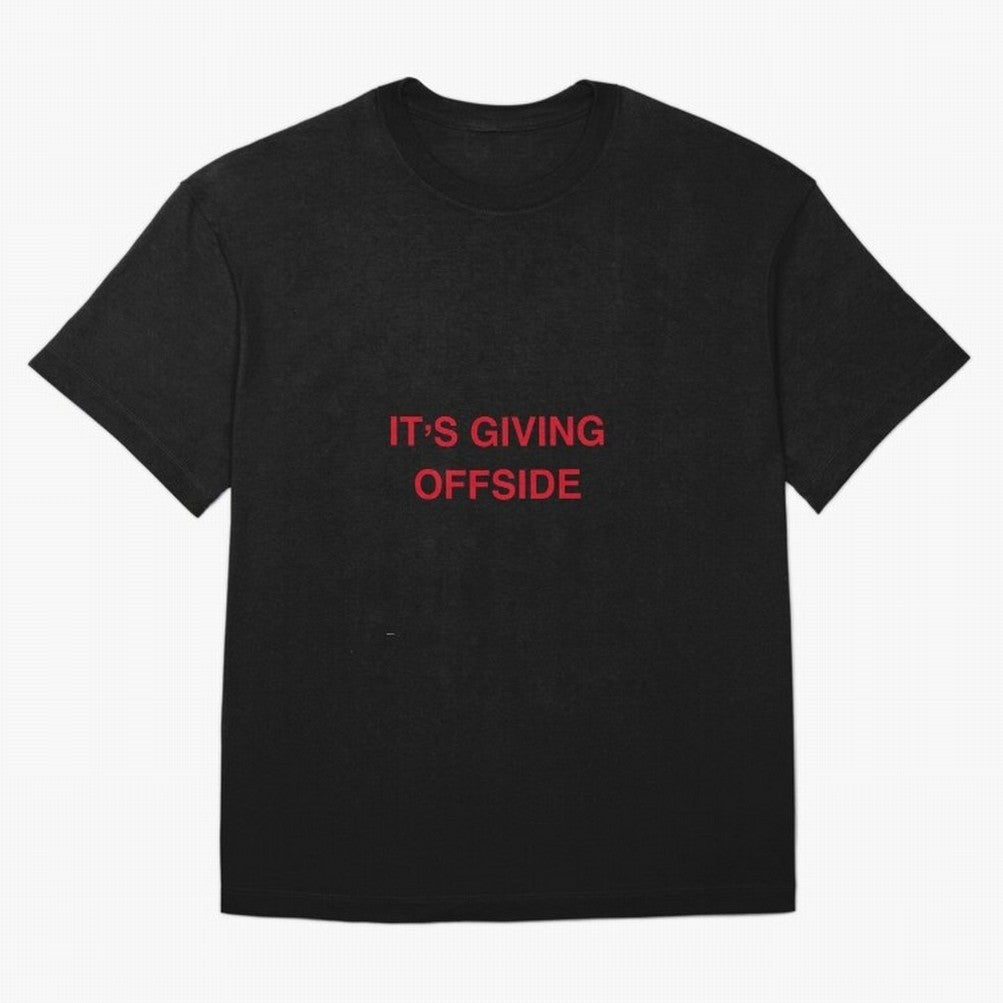 It¡¯s giving offside Oversized T-Shirt Experience FIFA World Cup 2026 for Fans of Messi, CR7 and Mbappe and England and Germany, Bringing Champion Mindset, Group Stage Buzz, Knockout Tension and Passionate Fan Culture; Perfect for People Who Love