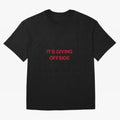 It¡¯s giving offside Oversized T-Shirt Experience FIFA World Cup 2026 for Fans of Messi, CR7 and Mbappe and England and Germany, Bringing Champion Mindset, Group Stage Buzz, Knockout Tension and Passionate Fan Culture; Perfect for People Who Love