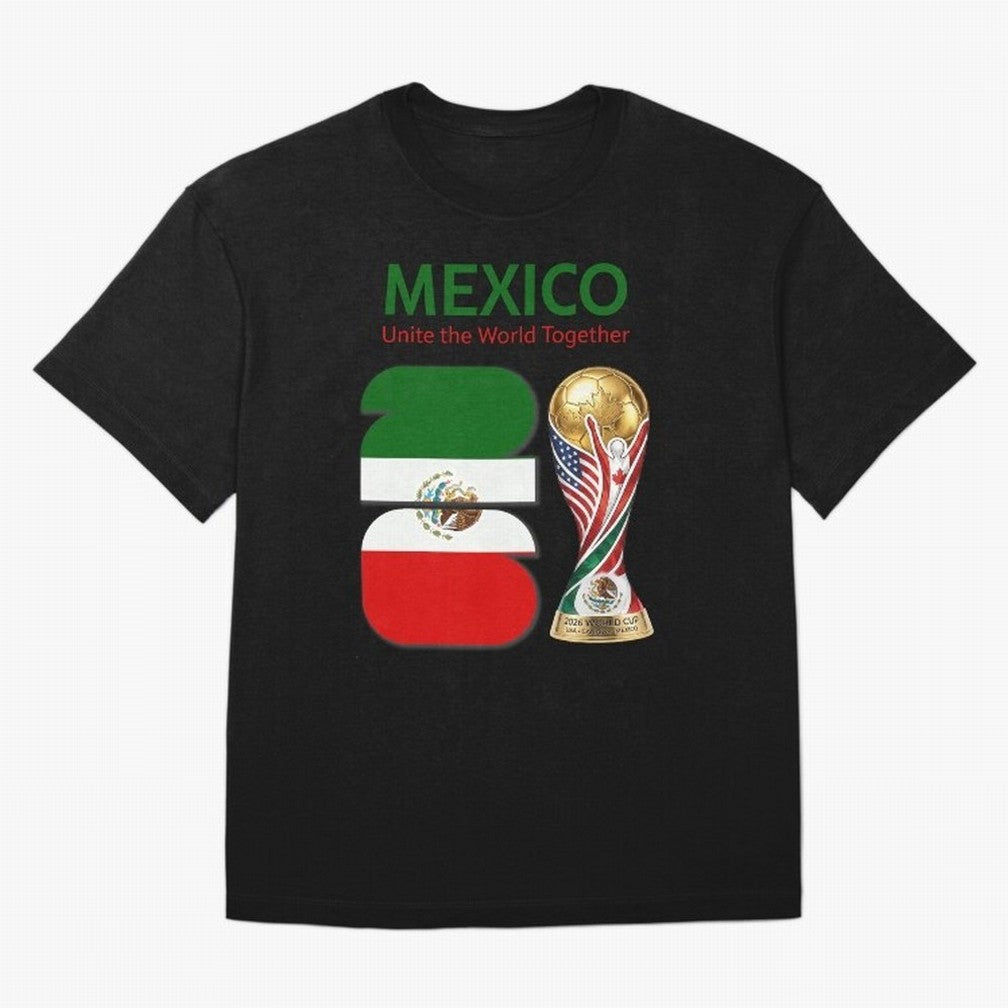 World Cup 2026, IMG 022, MEXICO 001 Oversized T-Shirt Live the Energy of Global Football Passion for FIFA World Cup 2026 USA Canada Mexico, Featuring Messi, Neymar and Mbappe, Argentina, France and Brazil, Stadium Chants, National Pride, Trophy