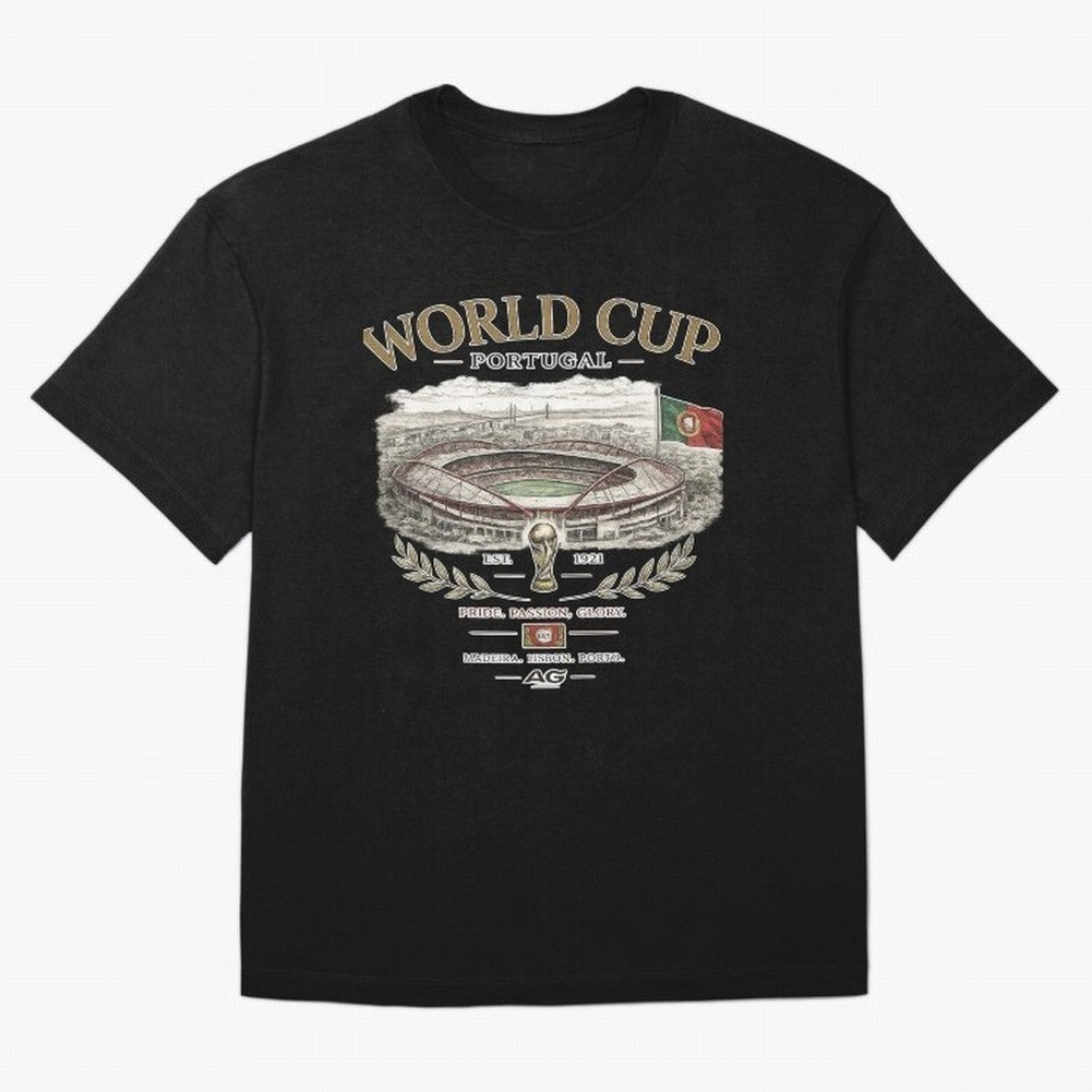Portugal World Cup Estadio Da Luz Oversized T-Shirt Bring Trophy Dreams to Global Football Passion for FIFA World Cup 2026 USA Canada Mexico, Built around Messi, Portugal, Game Day Rituals, Football Legends, Country Pride and the Road to the Final;