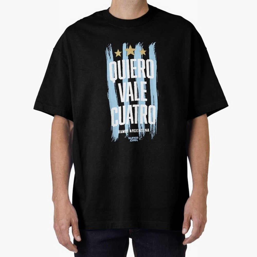Argentinian Soccer Fan World Cup 2026 Oversized T-Shirt Bring Stadium Energy to Match Day Hype around FIFA World Cup 2026, Haaland, Germany, Soccer Culture, Superstar Moments, National Team Dreams and Competitive Fire; Ideal for Passionate Fans Who