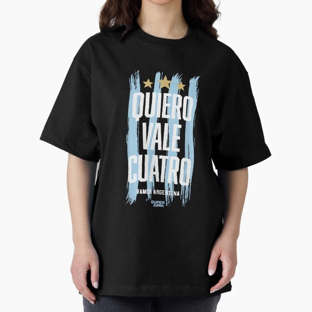 Argentinian Soccer Fan World Cup 2026 Oversized T-Shirt Bring Stadium Energy to Match Day Hype around FIFA World Cup 2026, Haaland, Germany, Soccer Culture, Superstar Moments, National Team Dreams and Competitive Fire; Ideal for Passionate Fans Who
