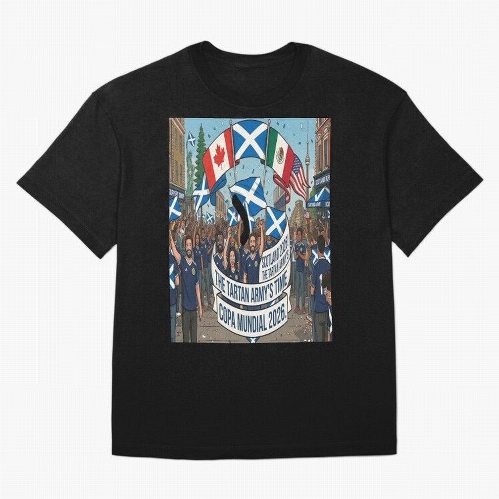 Scotland World Cup 2026 Oversized T-Shirt Carry FIFA World Cup 2026 Group Stage Connected to Cristiano Ronaldo, England Energy, Fan Favorite Moments, National Team Passion, Big Match Drama and Soccer History; Perfect for People Who Love Argentina,
