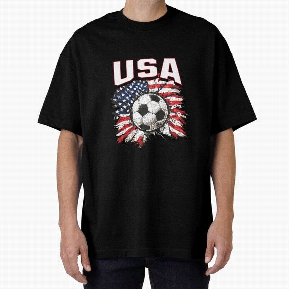 2026 Cup Flag Soccer Pride Fun Family USA Oversized T-Shirt Fuel Your Fan Pride for the FIFA World Cup 2026 USA Canada Mexico Journey through Messi, Neymar and Mbappe Highlights, England and Germany Pride, Classic Soccer Heritage, Championship