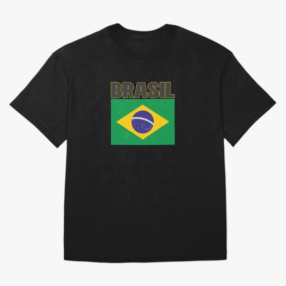Brasil Flag Oversized T-Shirt Feel International Energy from FIFA World Cup 2026 Spirit, Celebrating Spain, CR7 and Messi, Football History, Final Match Energy, Crowd Noise and Once in a Lifetime Moments; Perfect for People Who Love Argentina,