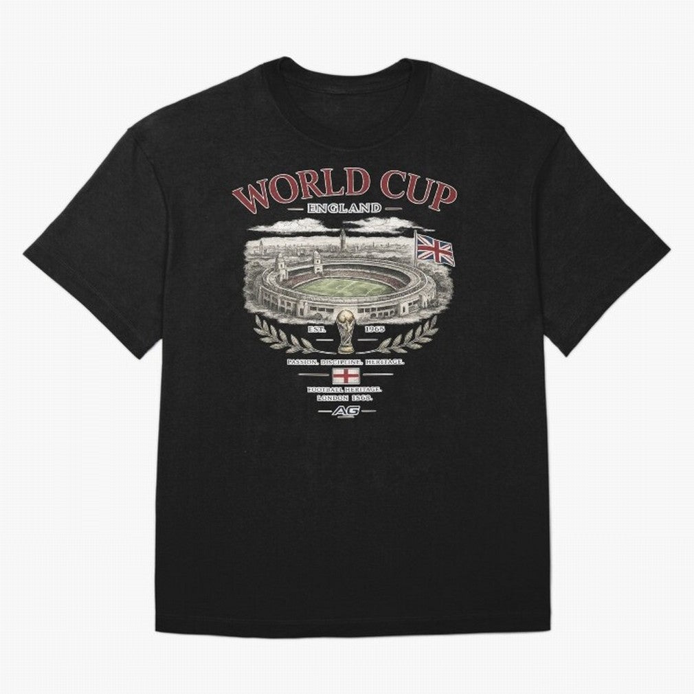 England World Cup Wembley Streetwear Oversized T-Shirt Remember Iconic Moments from Global Football Passion for FIFA World Cup 2026, Featuring Cristiano Ronaldo, Haaland and CR7, England, Stadium Chants, National Pride, Trophy Dreams and