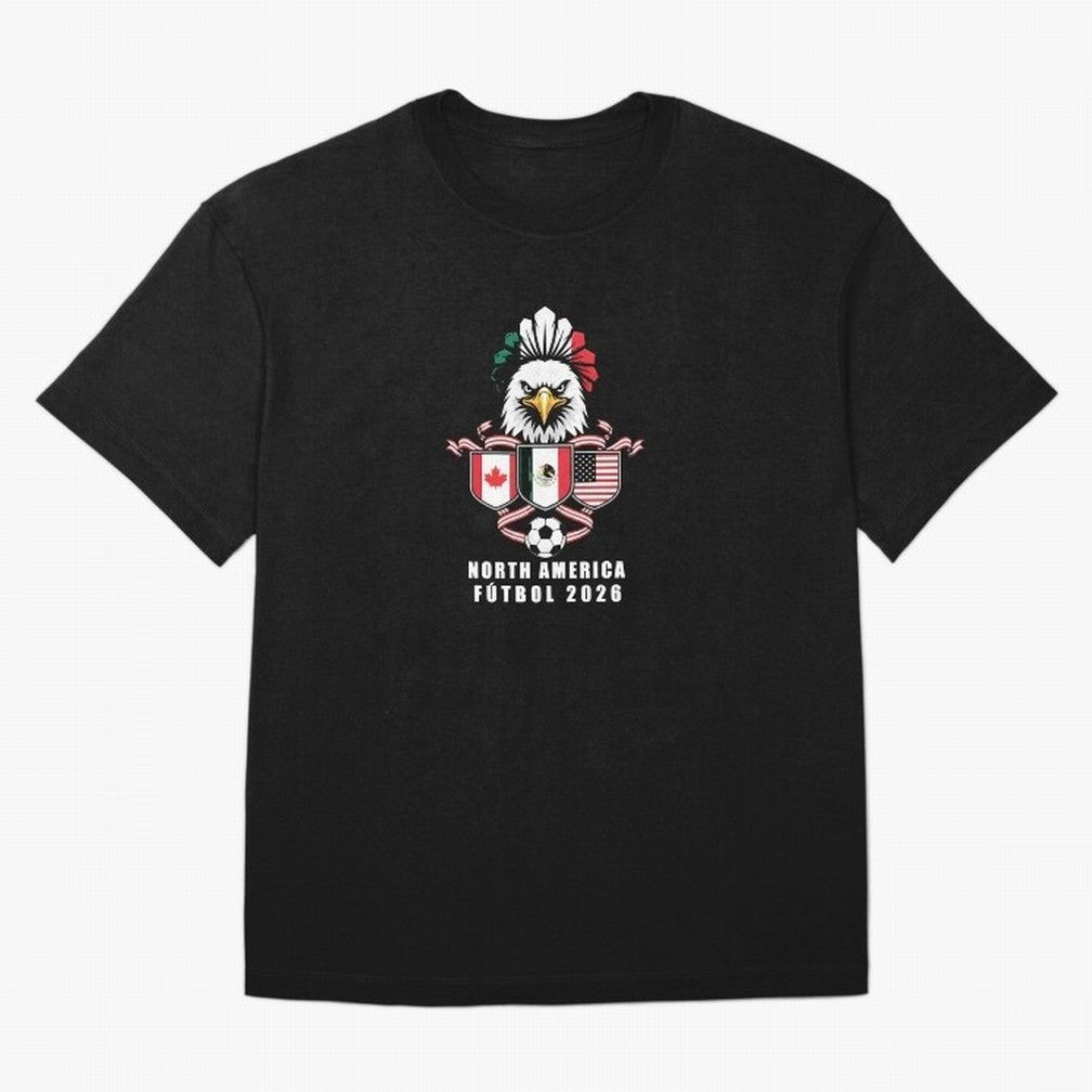 North America Football Spirit 2026 T-Shirt_82768088 Oversized T-Shirt Wear the Spirit of FIFA World Cup 2026 Group Stage Built around CR7, Argentina, France and Brazil Energy, Championship Spirit, Famous Goals, Roaring Crowds and International
