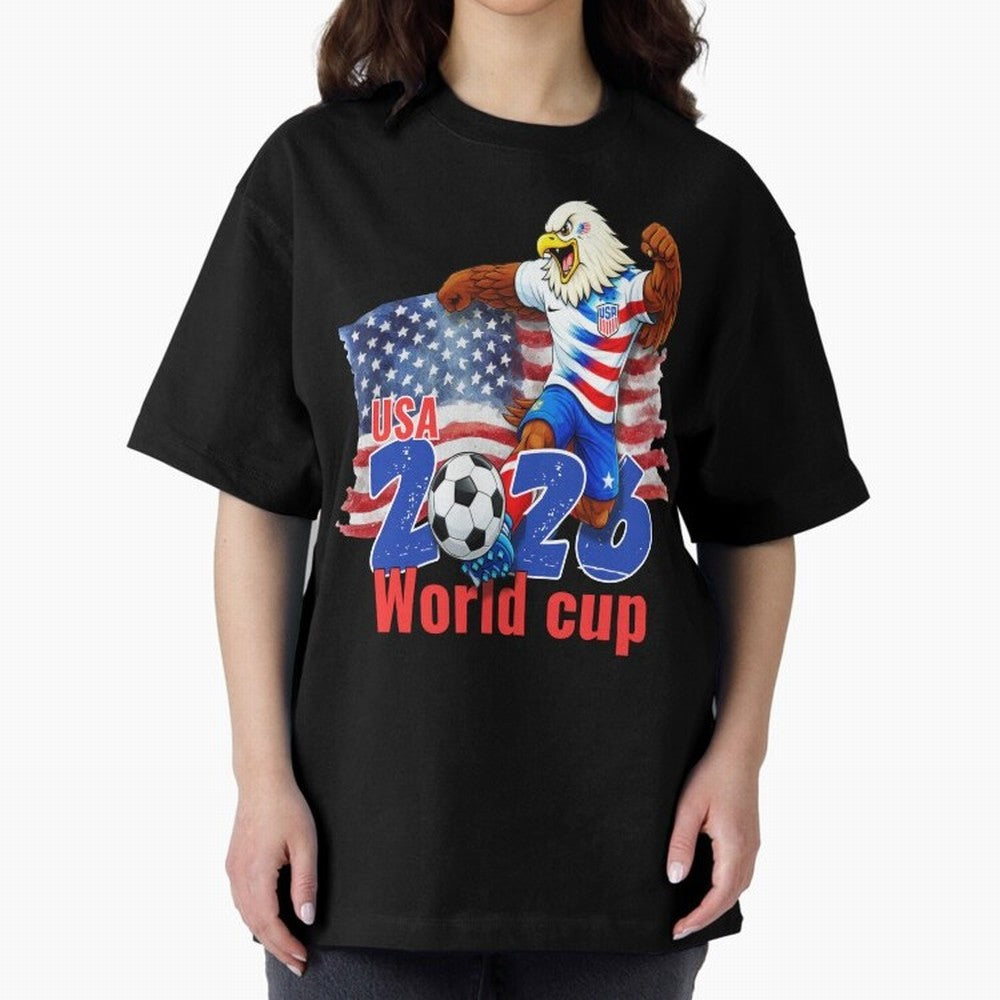 USA 2026 WORLD CUP Oversized T-Shirt Stand Proud for FIFA World Cup 2026 Capturing Neymar, Netherlands Energy, Retro Football Energy, Iconic Rivalries, Trophy Chase Drama and Stadium Atmosphere; Built for Supporters Chasing Trophy Dreams, Final