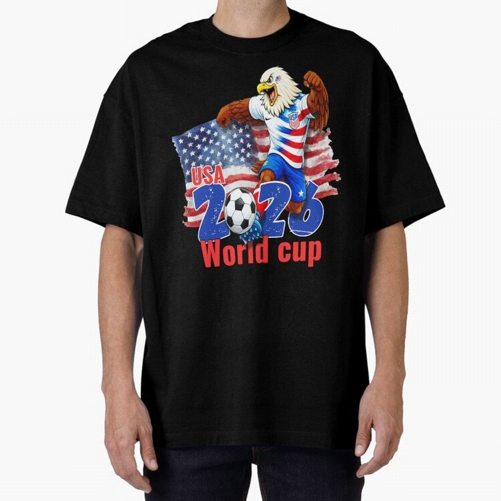 USA 2026 WORLD CUP Oversized T-Shirt Stand Proud for FIFA World Cup 2026 Capturing Neymar, Netherlands Energy, Retro Football Energy, Iconic Rivalries, Trophy Chase Drama and Stadium Atmosphere; Built for Supporters Chasing Trophy Dreams, Final