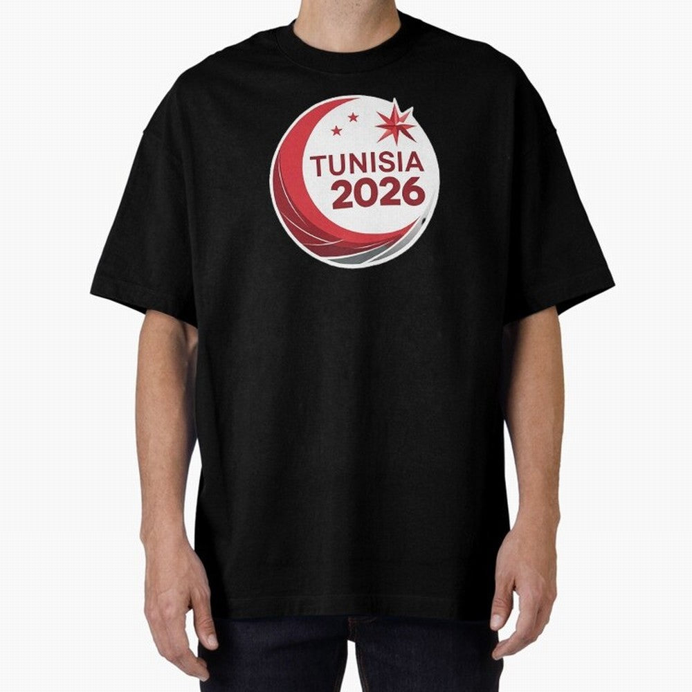 Tunisia 2026 Oversized T-Shirt Share Global Football Passion for FIFA World Cup 2026, Filled with Haaland, Netherlands, Goal Celebration Energy, Supporter Heritage, Football Icons and Worldwide Tournament Joy; Made for Collectors Who Enjoy Iconic