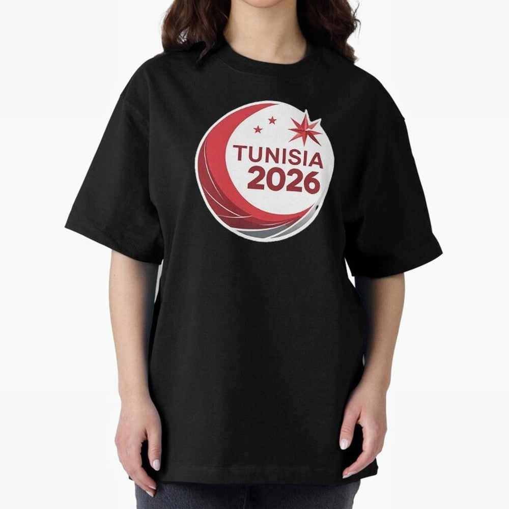 Tunisia 2026 Oversized T-Shirt Share Global Football Passion for FIFA World Cup 2026, Filled with Haaland, Netherlands, Goal Celebration Energy, Supporter Heritage, Football Icons and Worldwide Tournament Joy; Made for Collectors Who Enjoy Iconic