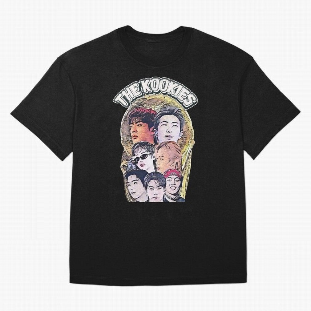 The Kookies - BTS Design Oversized T-Shirt Support Iconic Players in Global Football Passion for FIFA World Cup 2026 Group Stage, Celebrating Mbappe and Neymar, Germany, Tournament Hype, Historic Matchups, Family Viewing Parties and Global Sports