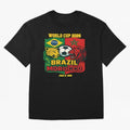 Brazil Vs Morocco June 13 2026 World Cup Soccer We Are Morocco Oversized T-Shirt Celebrate Fan Favorites in Global Football Passion for FIFA World Cup 2026 Group Stage, Capturing Mbappe, Portugal, Spain and Germany, Football Festival Excitement,