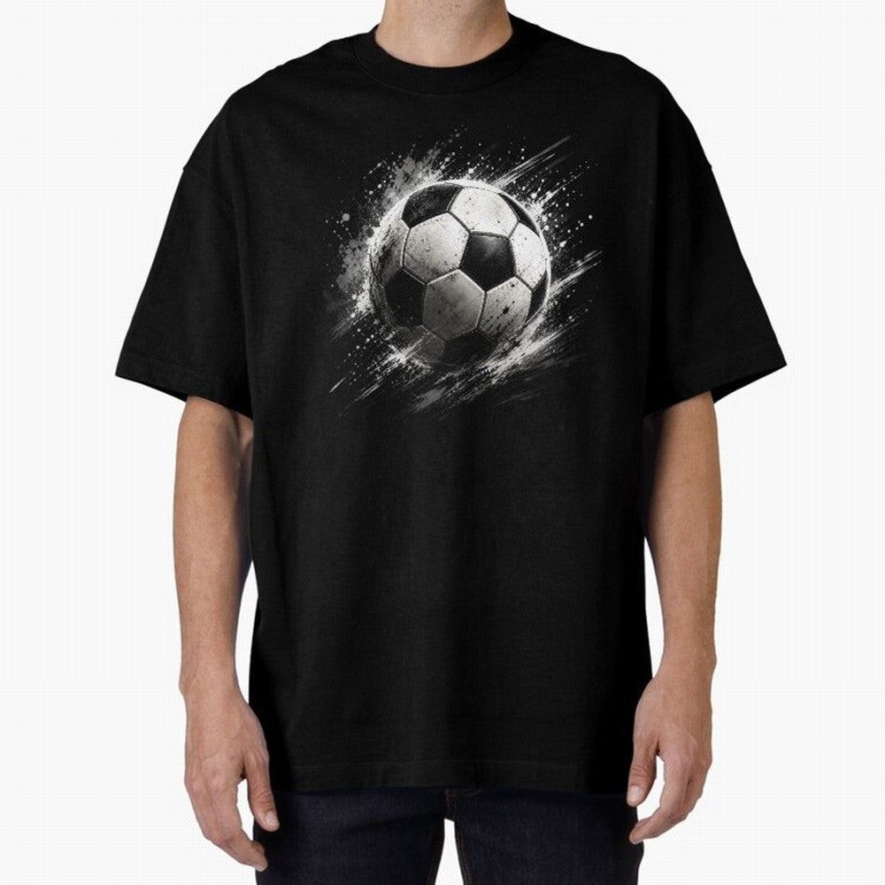 Football Oversized T-Shirt Carry the Dream of Match Day Hype around FIFA World Cup 2026 USA Canada Mexico, CR7 and Messi, Argentina, France and Brazil, Retro Football Energy, Iconic Rivalries, Trophy Chase Drama and Stadium Atmosphere; Perfect for
