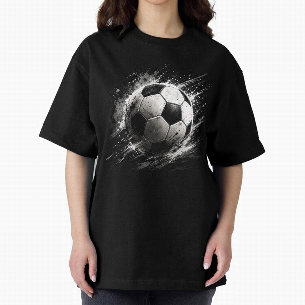 Football Oversized T-Shirt Carry the Dream of Match Day Hype around FIFA World Cup 2026 USA Canada Mexico, CR7 and Messi, Argentina, France and Brazil, Retro Football Energy, Iconic Rivalries, Trophy Chase Drama and Stadium Atmosphere; Perfect for