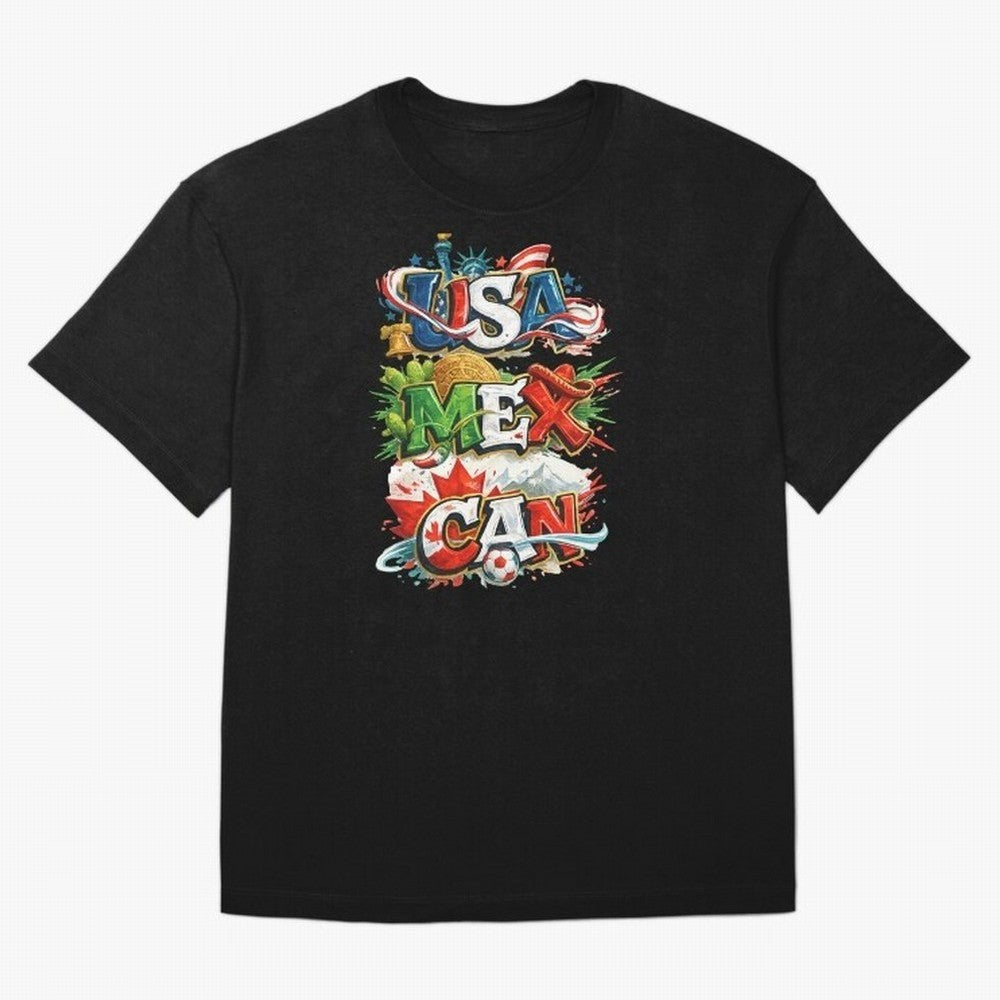 World Cup 2026 USA Canada Mexico Oversized T-Shirt Mark Match Day Hype around FIFA World Cup 2026 Group Stage, Haaland, Spain, Stadium Memories, Football Loyalty, International Chants and Championship Tradition; Built for Supporters Chasing Trophy