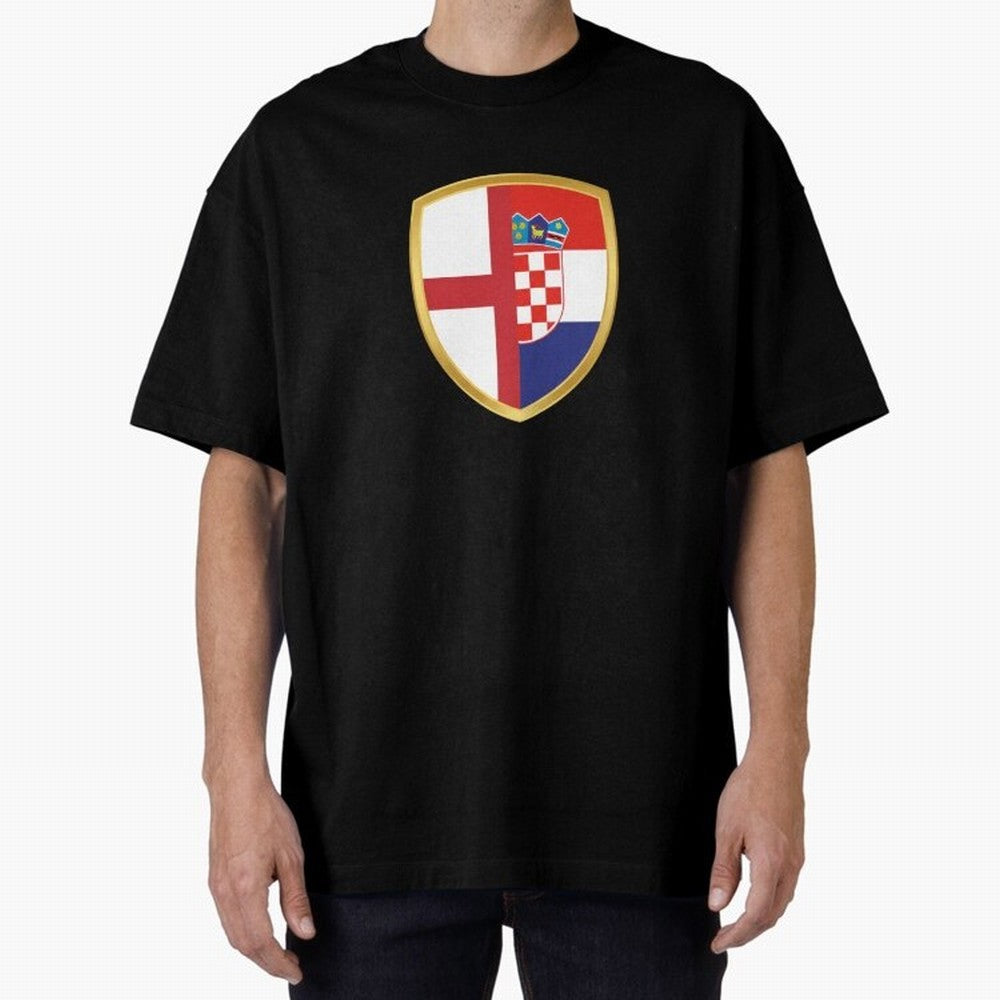 FIFA World Cup - England v Croatia Oversized T-Shirt Show Your Tournament Heart for FIFA World Cup 2026 USA Canada Mexico Highlighting Messi, CR7 and Mbappe, Brazil Energy, Stadium Chants, National Pride, Trophy Dreams and Unforgettable Football