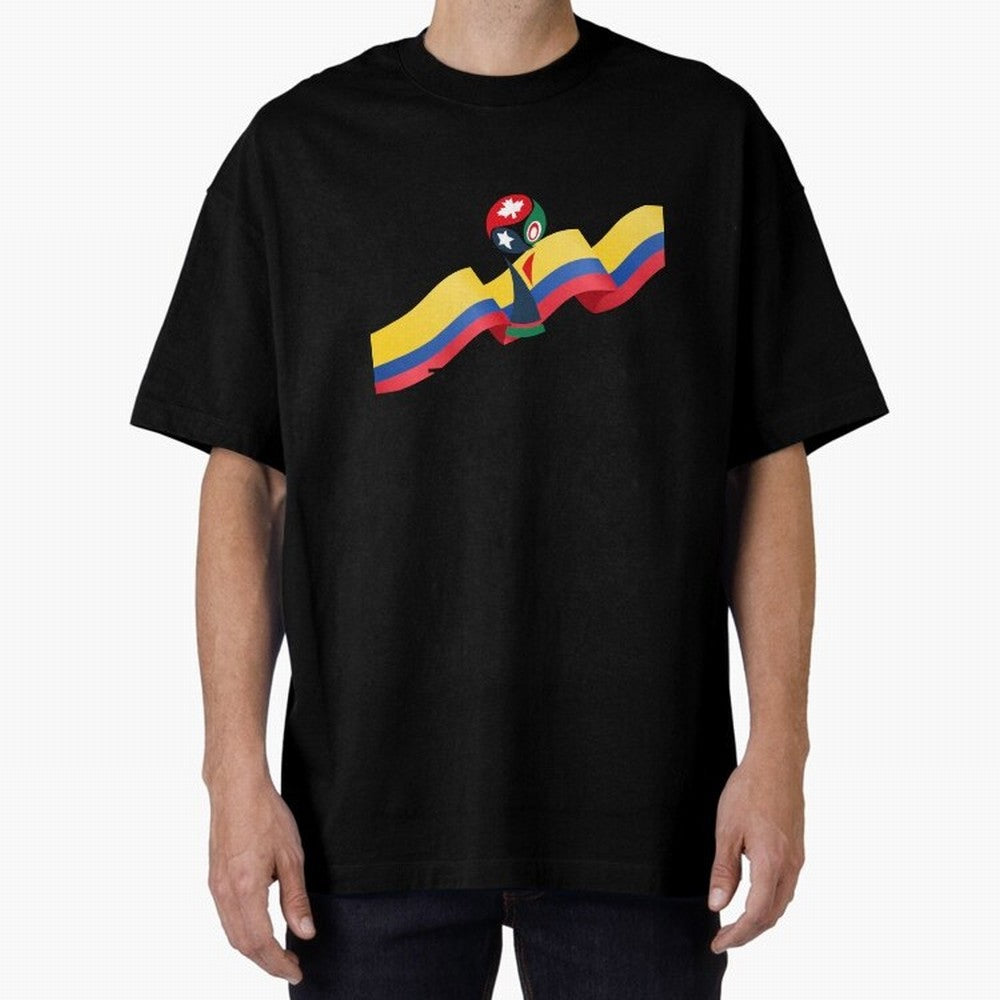 World Cup 2026 Team Colombia Oversized T-Shirt Celebrate National Team Dreams in Match Day Hype around FIFA World Cup 2026 USA Canada Mexico, Messi, Neymar and Mbappe, Brazil, Tournament Hype, Historic Matchups, Family Viewing Parties and Global