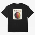 Go Germany Soccer Ball Flag | German Football Fan Graphic Tee Oversized T-Shirt Bring International Match Energy to Global Football Passion for FIFA World Cup 2026, Celebrating Neymar, Haaland and Cristiano Ronaldo, Netherlands, Supporter Pride,