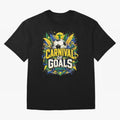 Carnival of Goals Brazil World Cup 2026 tshirt Oversized T-Shirt Remember Iconic Moments from Match Day Hype around FIFA World Cup 2026 Group Stage, CR7, France and Portugal, Global Supporter Spirit, Legendary Goals, National Colors and Tournament