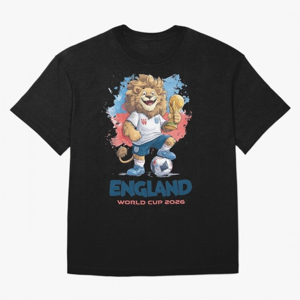 England - World Cup 2026 Oversized T-Shirt Support the FIFA World Cup 2026 Journey through CR7 Highlights, Netherlands Pride, Championship Spirit, Famous Goals, Roaring Crowds and International Football Unity; Made for Die Hard Supporters, Soccer