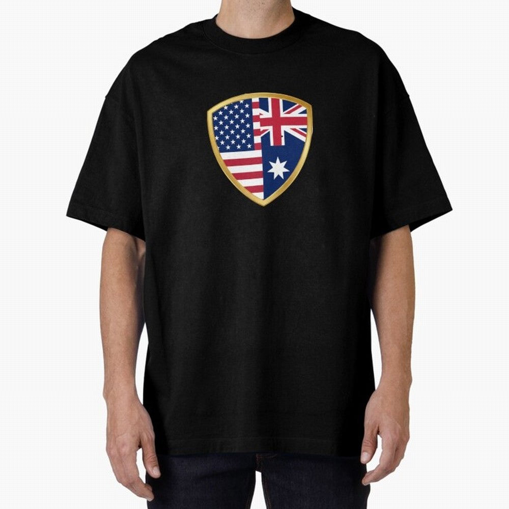 FIFA World Cup - USA v Australia Oversized T-Shirt Show Fan Pride Across FIFA World Cup 2026 Centered on CR7 and Messi, Portugal, Spain and Germany Energy, Game Day Rituals, Football Legends, Country Pride and the Road to the Final; Perfect for
