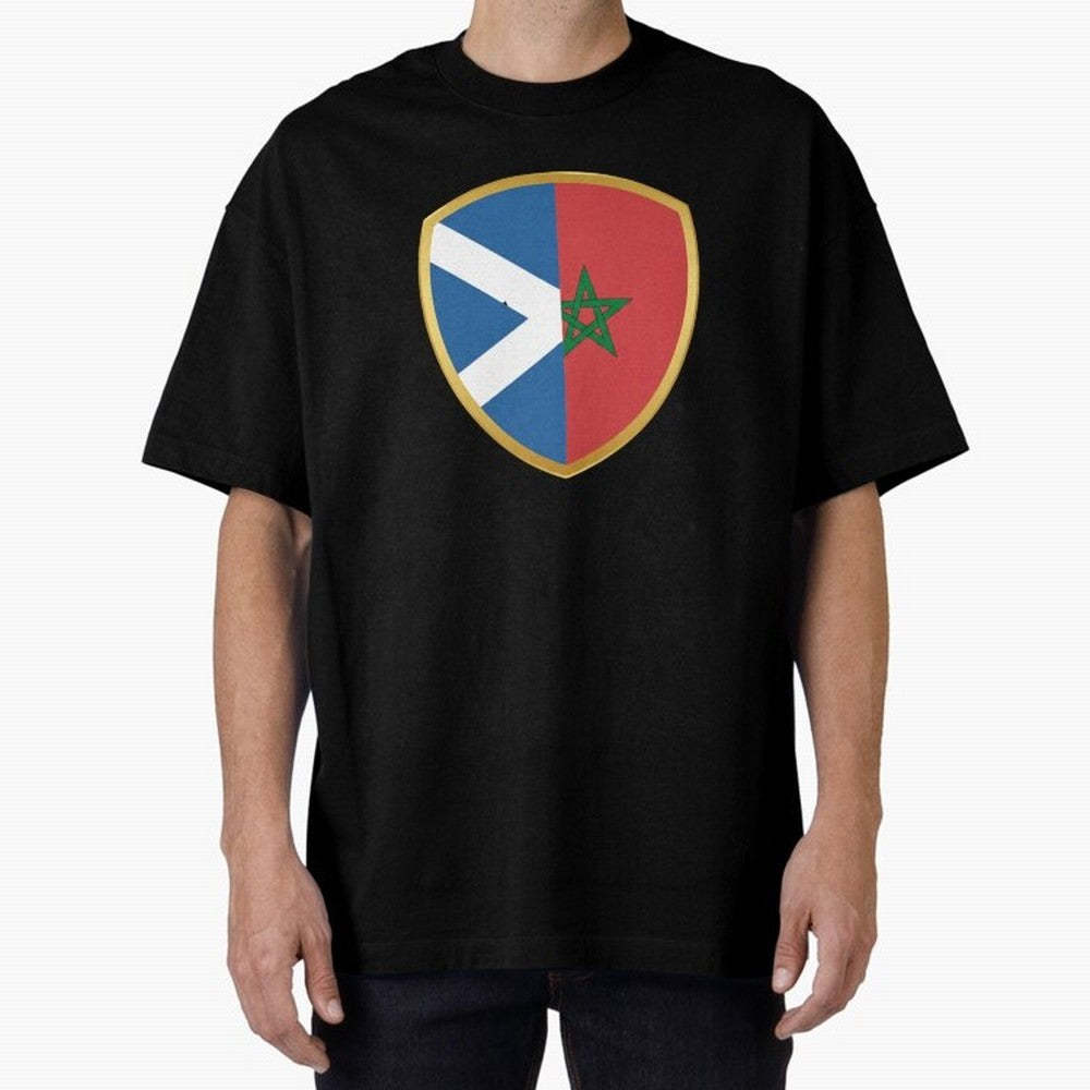 FIFA World Cup -Scotland v Morocco Oversized T-Shirt Honor the Football Icons of the FIFA World Cup 2026 USA Canada Mexico Journey through Neymar Highlights, Germany Pride, Sports Nostalgia, International Competition, Famous Players and