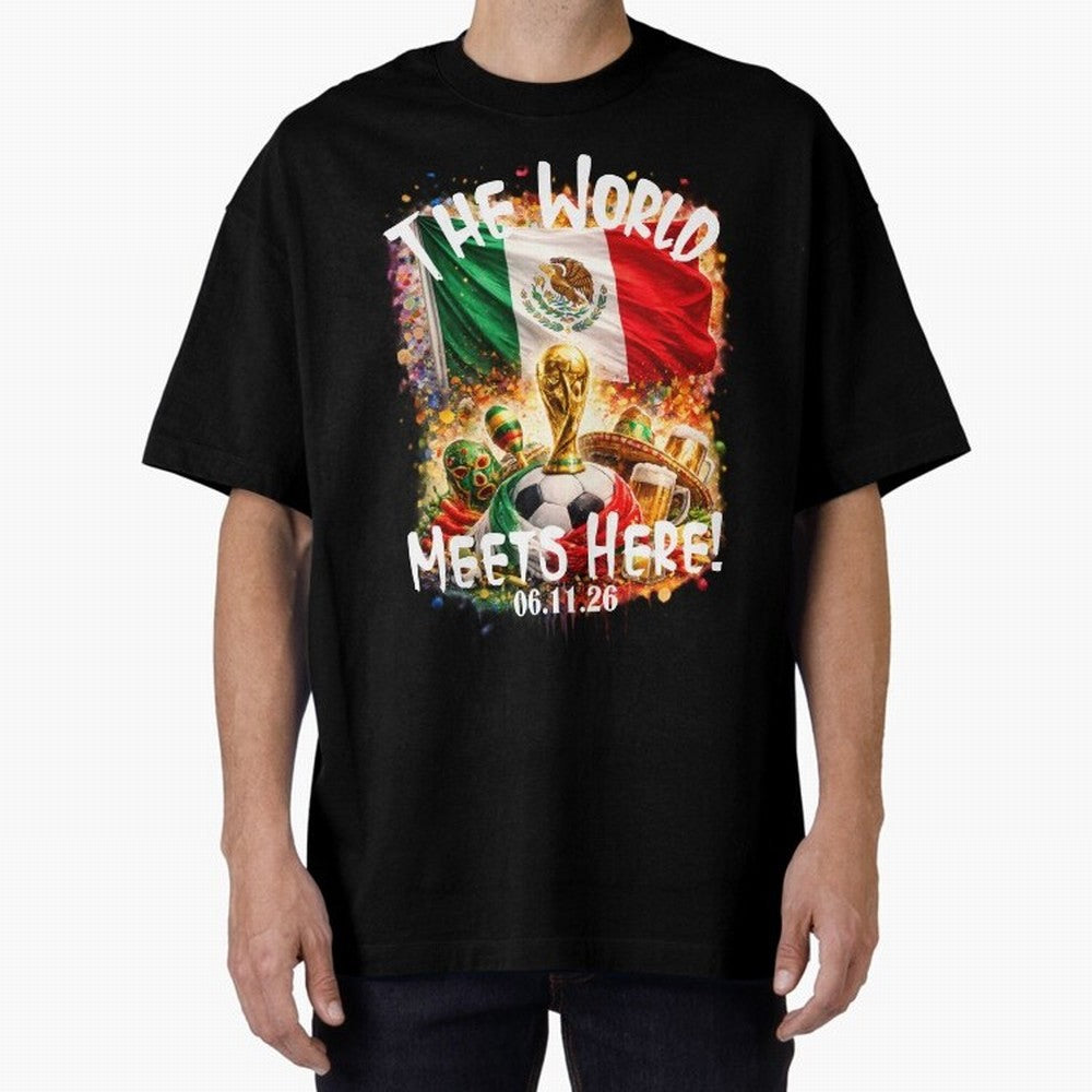 2026 World Cup Oversized T-Shirt Honor the FIFA World Cup 2026 Journey through Messi Highlights, Brazil Pride, Football History, Final Match Energy, Crowd Noise and Once in a Lifetime Moments; Built for Supporters Chasing Trophy Dreams, Final Match