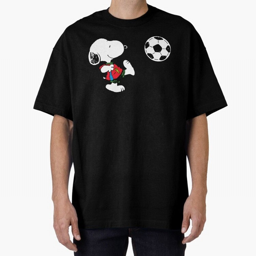 SNOOPY Football - FIFA World Cup 2026 Oversized T-Shirt Show Passion for the Stars of FIFA World Cup 2026 Featuring Cristiano Ronaldo, Netherlands Energy, Game Day Rituals, Football Legends, Country Pride and the Road to the Final; Ideal for