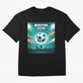 Boston 2026 Soccer Event Oversized T-Shirt Celebrate Soccer Greatness during Match Day Hype around FIFA World Cup 2026, Messi, Brazil, Vintage Soccer Flavor, Modern Football Stars, National Flags and Final Night Emotion; Made for Collectors Who