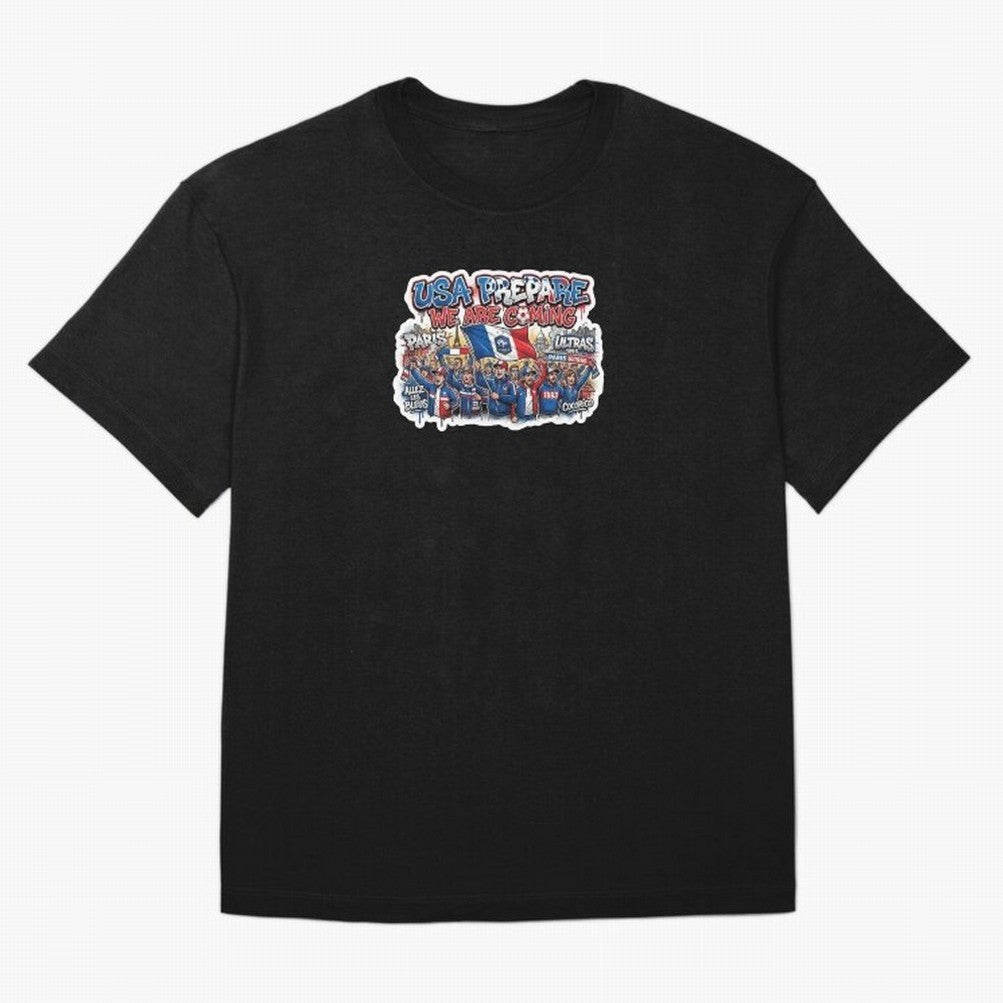 France Soccer Fans 2026 Sticker We Are Coming Oversized T-Shirt Upgrade FIFA World Cup 2026 Featuring Cristiano Ronaldo, Haaland and CR7, Argentina and Brazil Energy, Global Supporter Spirit, Legendary Goals, National Colors and Tournament