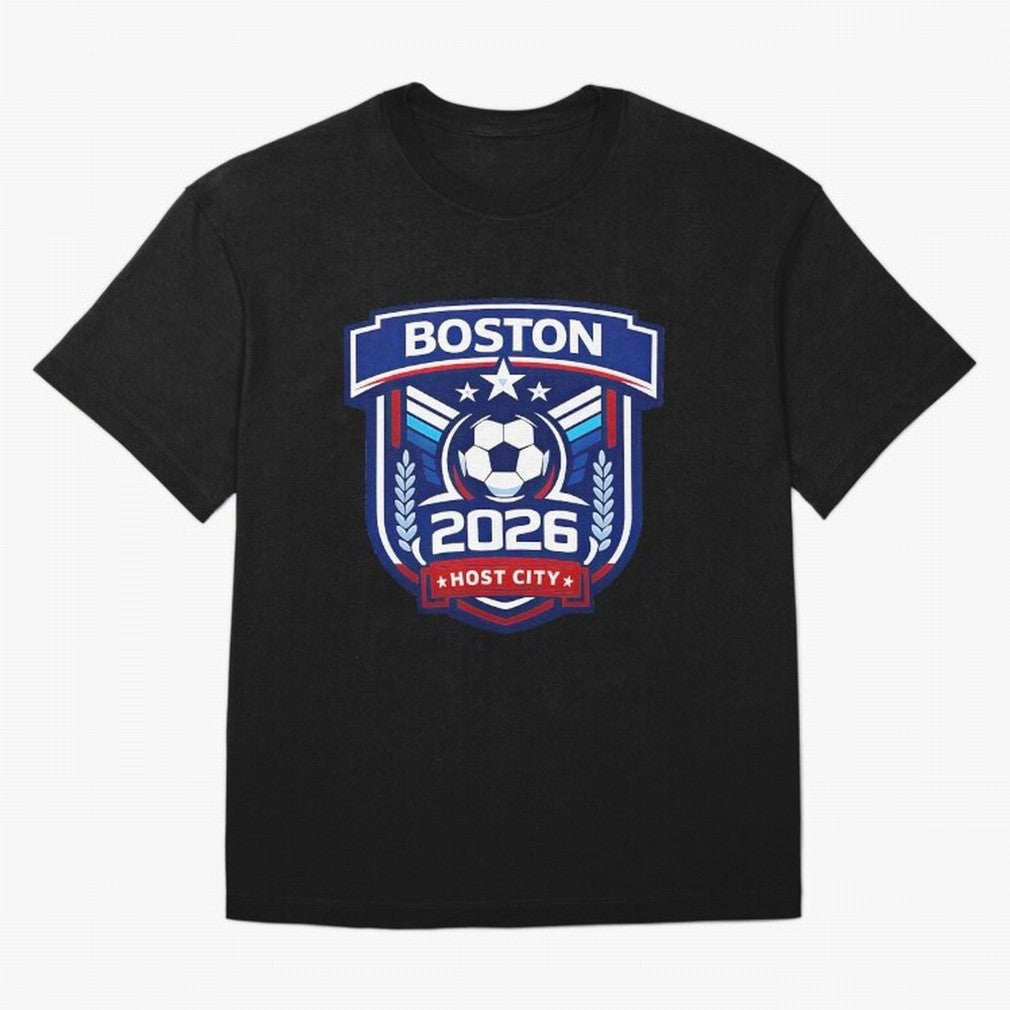 Boston 2026 Host City Welcoming the World Cup Oversized T-Shirt Celebrate National Team Dreams in FIFA World Cup 2026 Group Stage Connected to Messi, France and Portugal Energy, Stadium Chants, National Pride, Trophy Dreams and Unforgettable