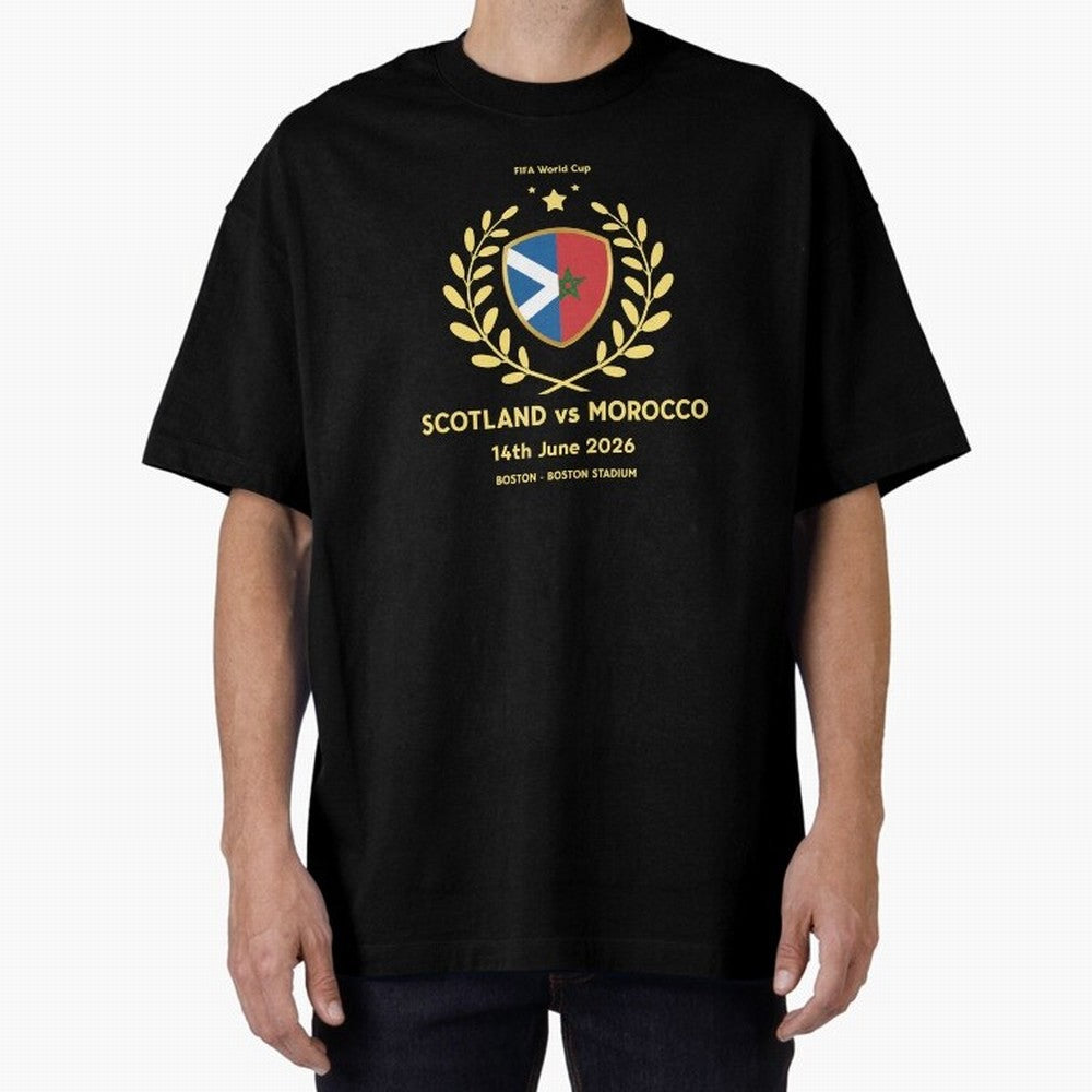 FIFA World Cup - Scotland v Morocco Oversized T-Shirt Upgrade FIFA World Cup 2026 USA Canada Mexico Driven by Cristiano Ronaldo, Haaland and CR7, Netherlands Energy, Football History, Final Match Energy, Crowd Noise and Once in a Lifetime Moments;