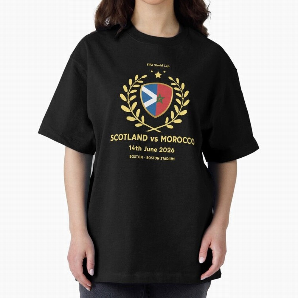 FIFA World Cup - Scotland v Morocco Oversized T-Shirt Upgrade FIFA World Cup 2026 USA Canada Mexico Driven by Cristiano Ronaldo, Haaland and CR7, Netherlands Energy, Football History, Final Match Energy, Crowd Noise and Once in a Lifetime Moments;