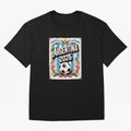 Argentina World Cup 2026 Filete Porte?o Vintage Football Poster - Buenos Aires Folk Art Fan Design Oversized T-Shirt Step into Global Football Passion for FIFA World Cup 2026 Group Stage, Built around Mbappe and Neymar, Argentina and Brazil, Goal