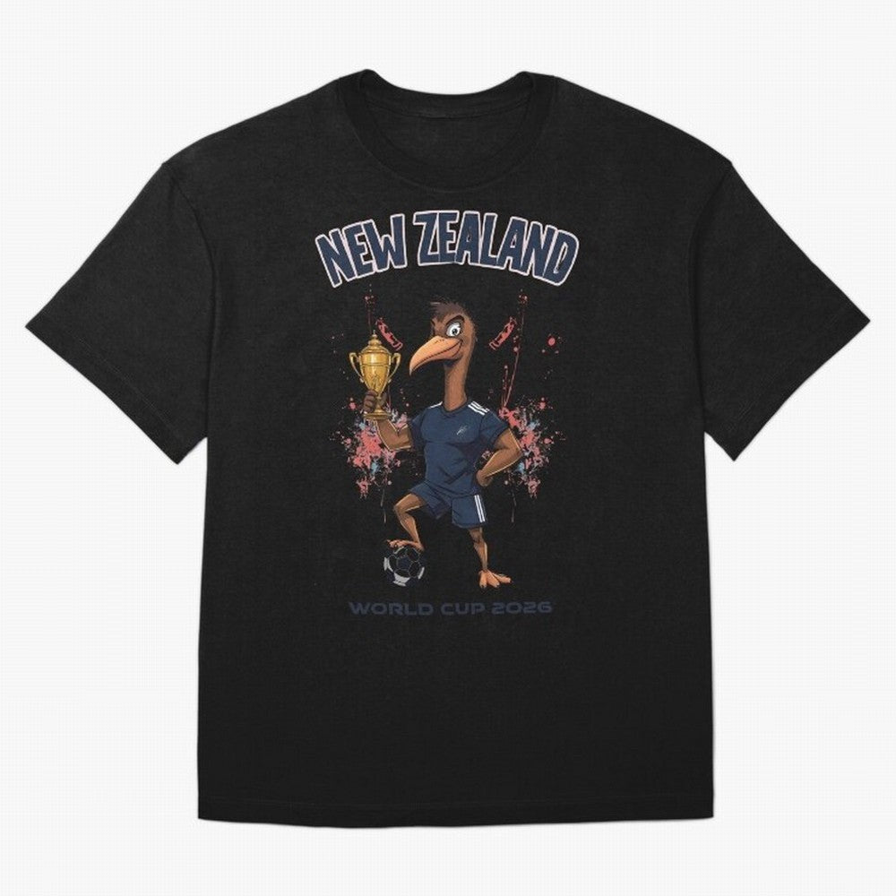 New Zealand - World Cup 2026 Oversized T-Shirt Experience FIFA World Cup 2026 Spirit, Celebrating Netherlands, Haaland, Football Passion, Legendary Performances, Festival Vibes and Supporter Community; Great for Watch Parties, Sports Bars, Family