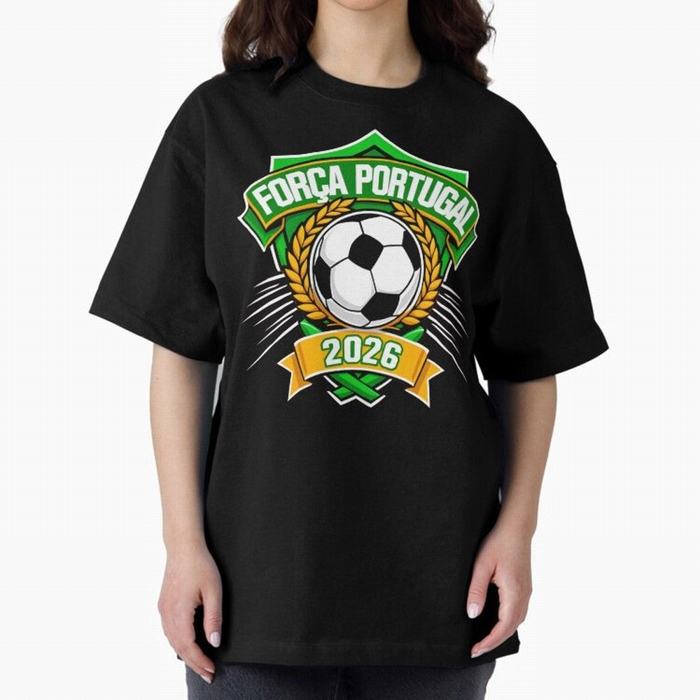 Portugal Fan Art for World Cup 2026 Oversized T-Shirt Show Your Tournament Heart for Match Day Hype around FIFA World Cup 2026, Mbappe and Neymar, Portugal, Spain and Germany, Tournament Hype, Historic Matchups, Family Viewing Parties and Global